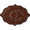 Ekena Millwork Pesaro Ceiling Medallion, Hand-Painted Burnished Mahogany Crackle, 36"W x 26"H x 1 1/2"P CM36X26PEBMC - alternate 1